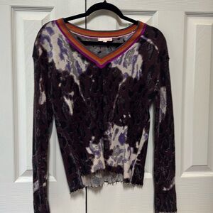 Lisa Todd multi color sweater V neck